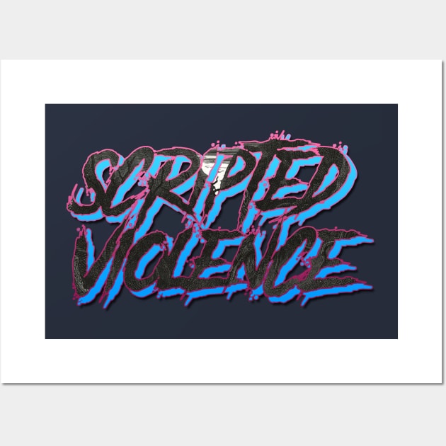 Scripted Violence Wall Art by C E Richards